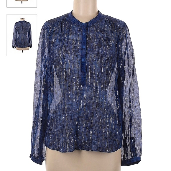 Rebecca Taylor Sheer Silk Blouse - Picture 1 of 7